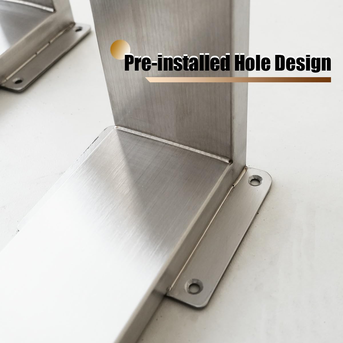Piedini di Supporto in Metallo Grandi – Gambe per Tavolo in Acciaio Larghezza 50/60/70cm – Gambe di Ricambio per Tavolo da Pranzo/Scrivania/Tavoli da Bar(50x72cm(20x28in))