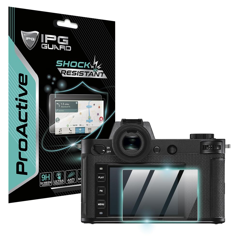 IPG ProActive for Leica SL2 Camera Display (2 Units) 9H Hardness Screen Protector Nano Ceramic Film Ultra Responsive High Clarity Smudge & Shock Proof