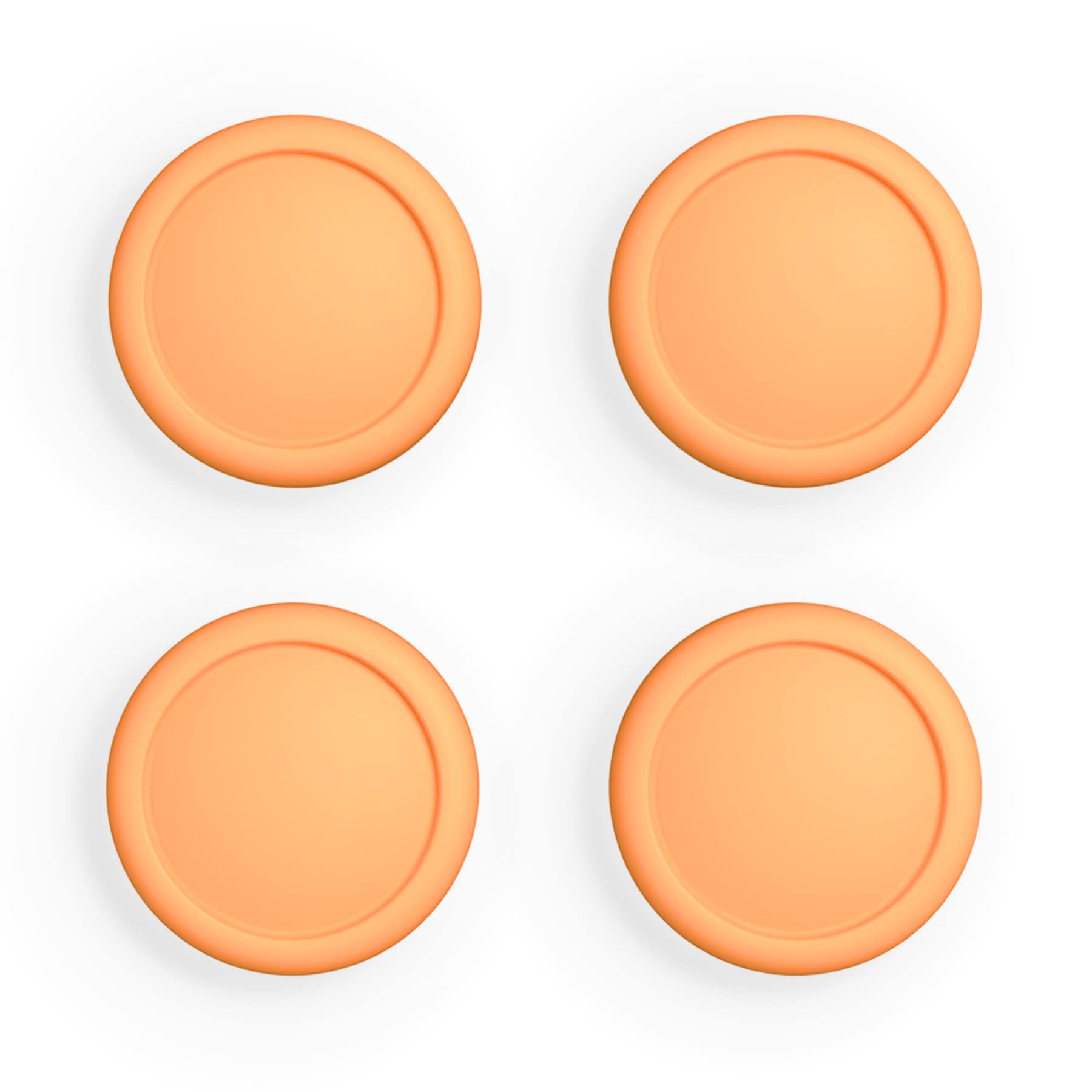 eXtremeRate PlayVital Switch Joystick Caps, Thumbstick Caps, Silicone Analog Cover for Switch Lite & OLED Joycon Thumb Grips - Apricot Yellow