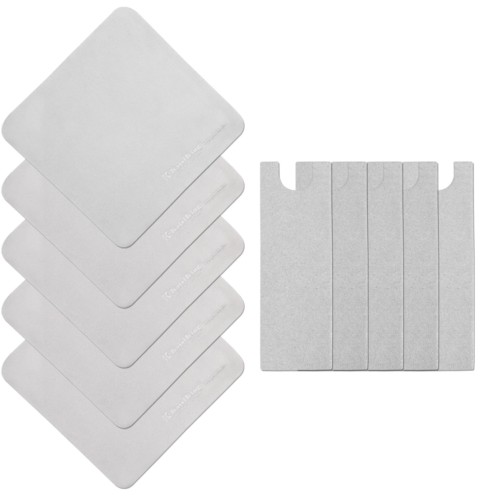 Kaisiking10Pcs Reusable Electronics Microfiber Screen Cleaning Cloth & Rechangable Poshing Cloth for Electronics Cleaning Kit, Screen Cleaner for Smart Phones, Tablets & Laptop Computers