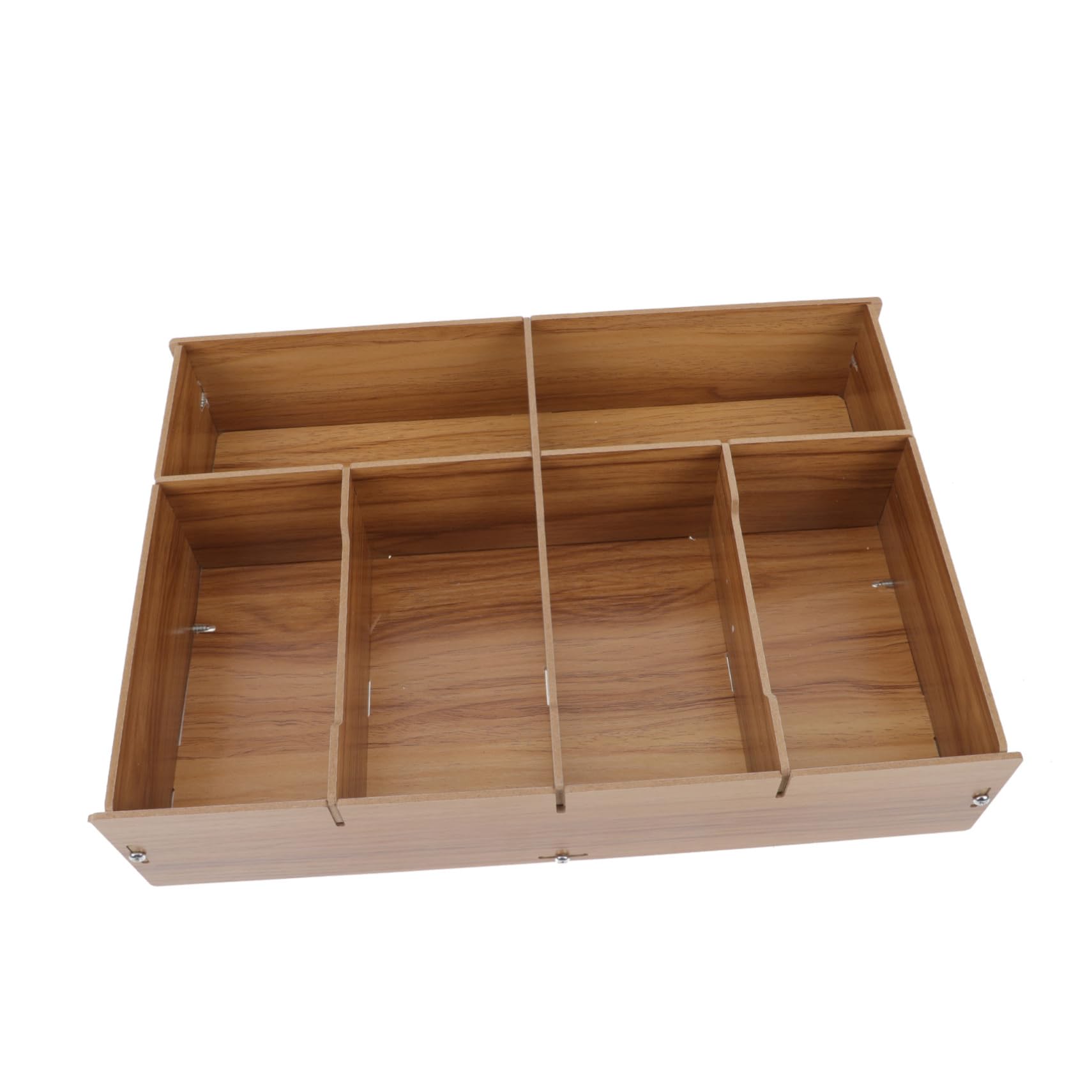 Boîte de rangement multi espèces bois et caisse à monnaie compartimentée de table