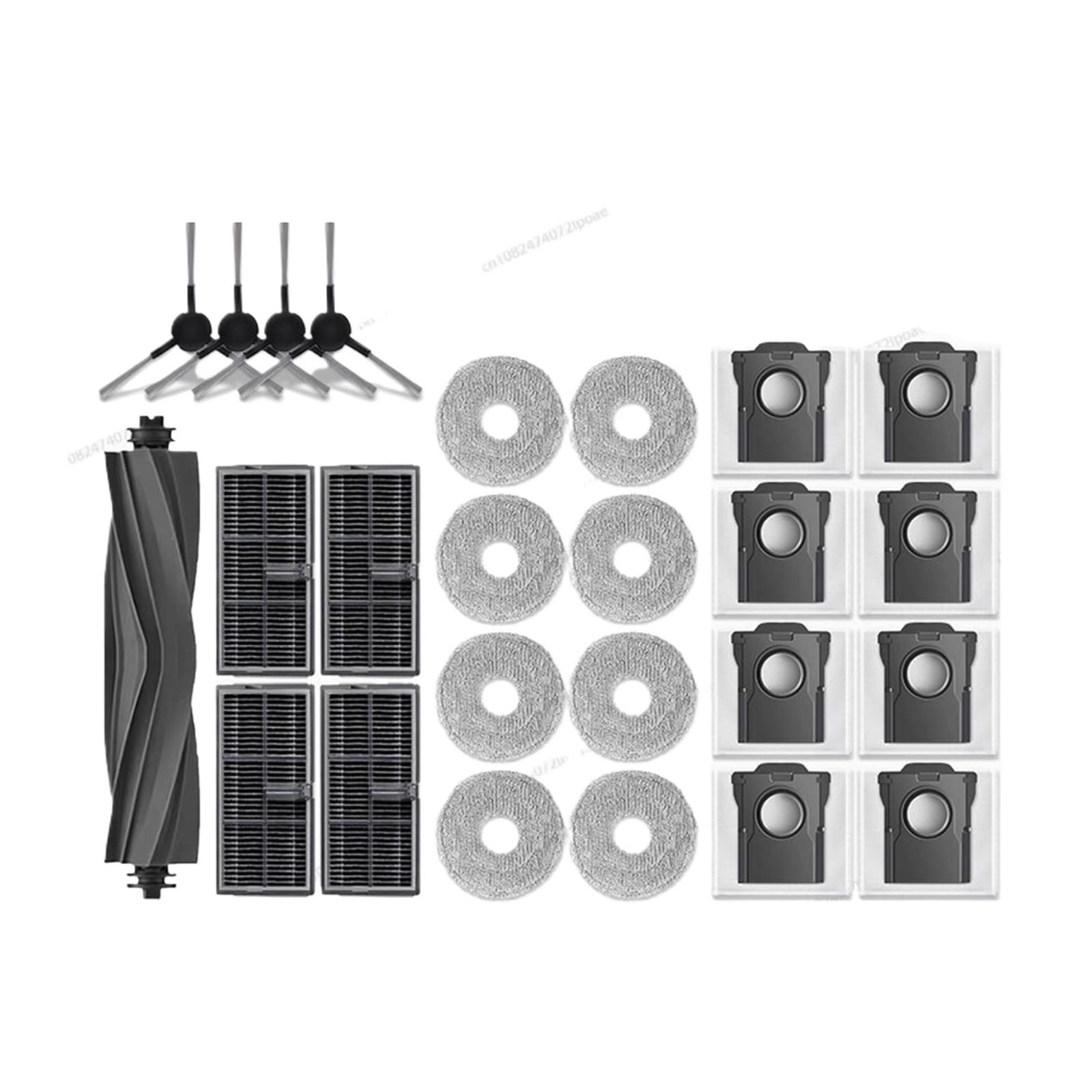 Cepillo Rodante For Aspiradora, Compatible Con MOVA, Accesorios De Repuesto E30, Rollo De Cepillo For Aspiradora | Combination Pack 3