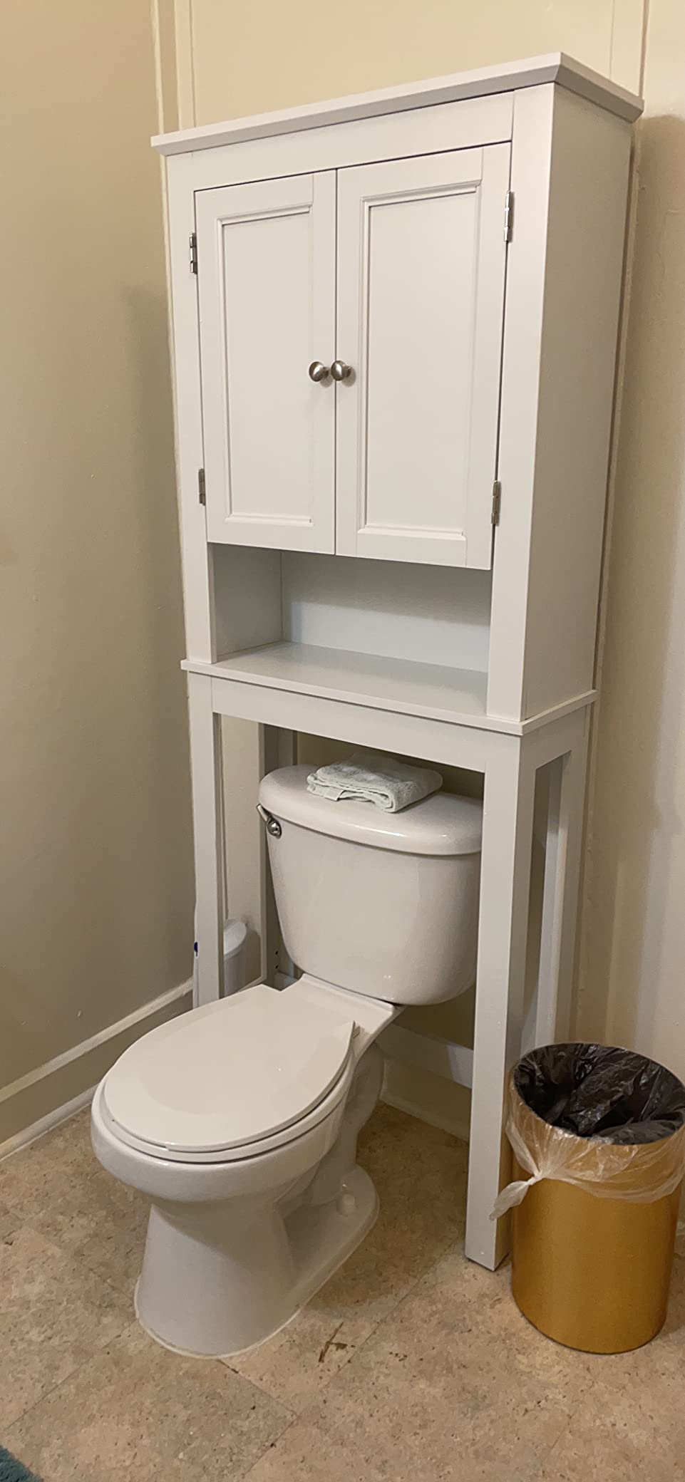 17/mo Finance Zenna Home Custom Suite Over the Toilet Storage, 2