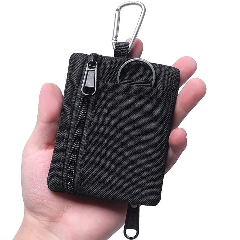 Coin Pouch for Men, Military Mini Belt Pouch with Zipper, Coin Purse for Outdoor Activities, Travel and Daily Carry, 10.5 x 8.5 cm-image-46