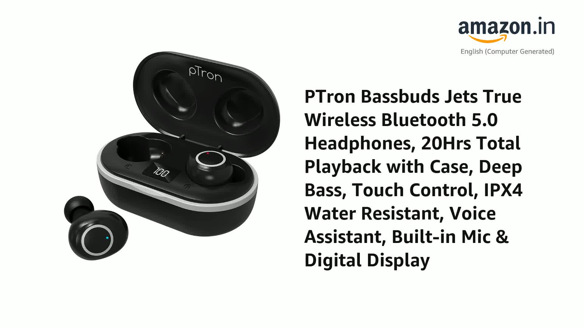 True Wireless Bluetooth 5.0 Headphones 