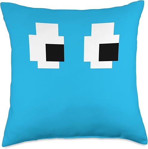 Retro Arcade Game Ghost 80s - Almohada para disfraz de grupo de Halloween de 8 bits, 18 x 18 pulgadas, multicolor