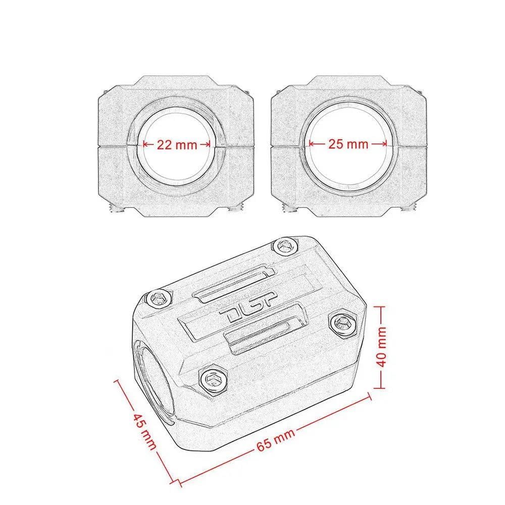Paraurti moto 25 Millimetri Moto Paraurti Motore Protezione Di Protezione Crash Bar Decorativi Per BMW Per R1200GS LC Adv Per F800GS Per F700GS Paraurti Paramotore