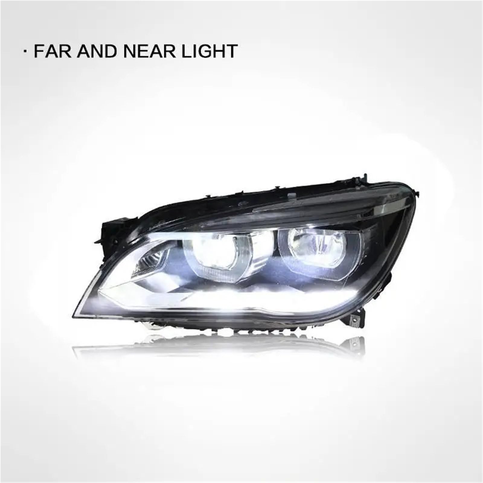 Gruppo Faro per Auto BMW F01 F02 730i 735i 2009-2015 Faro Completo per Auto Lampada Frontale DRL Indicatore di direzione Lente proiettore
