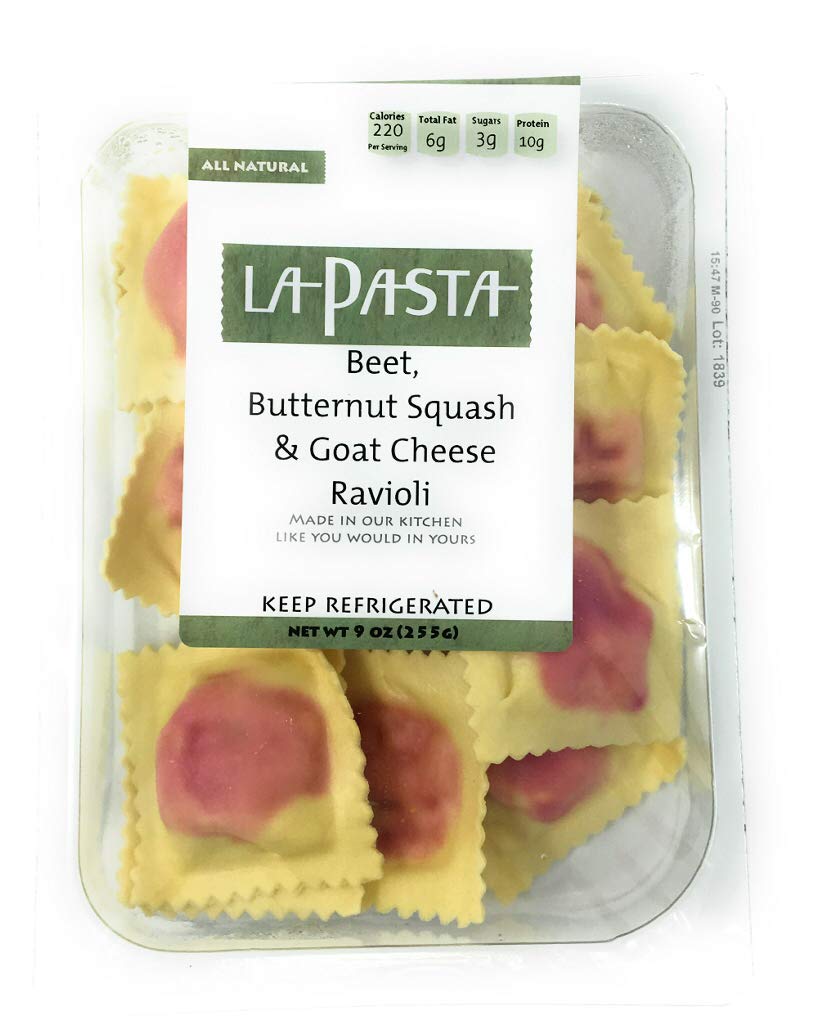 La Pasta Company Ravioli With Beet; Squash And Goat Cheese, 9 Oz