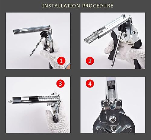 Miniatura 4 de Kit de alicates tipo M para anillo de uñas de cerdo con 2400 clips M para fijación de vallas, instalación de tapicería, jaulas de animales