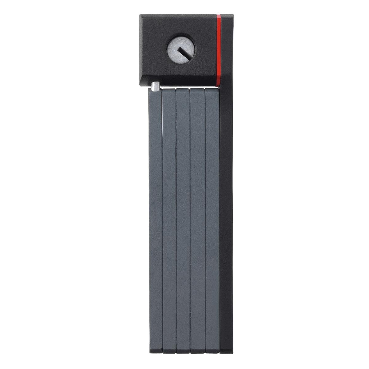 Abus Bordo uGrip 5700 ST Lucchetto Pieghevole con Custodia per Lucchetto - Lucchetto per Bicicletta con Barre Spesse 5 mm - Livello di Sicurezza 7-80 cm - Nero