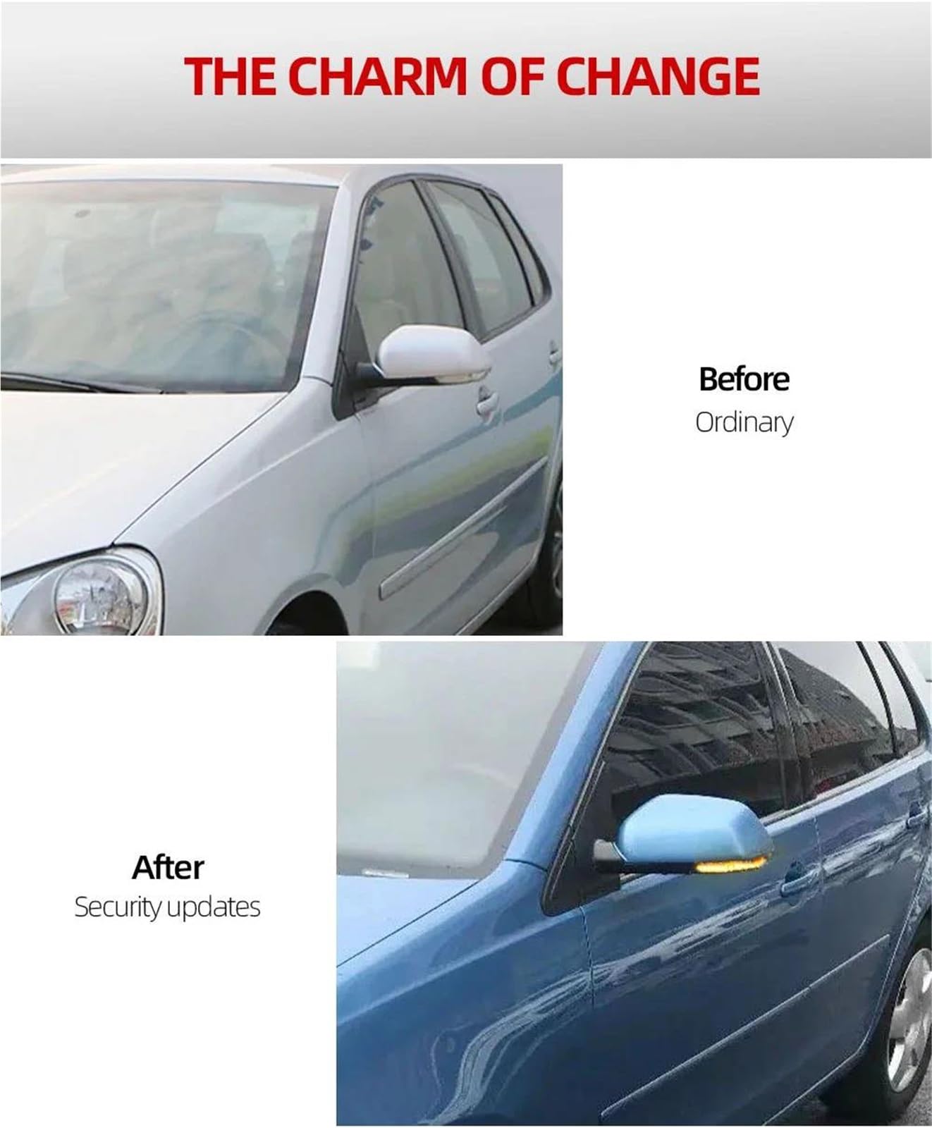 Asistente de Cambio de Carril Luz Intermitente para Espejo Retrovisor De Coche, Repuestos De Señal De Giro Dinámica para Skoda para 2004-2010