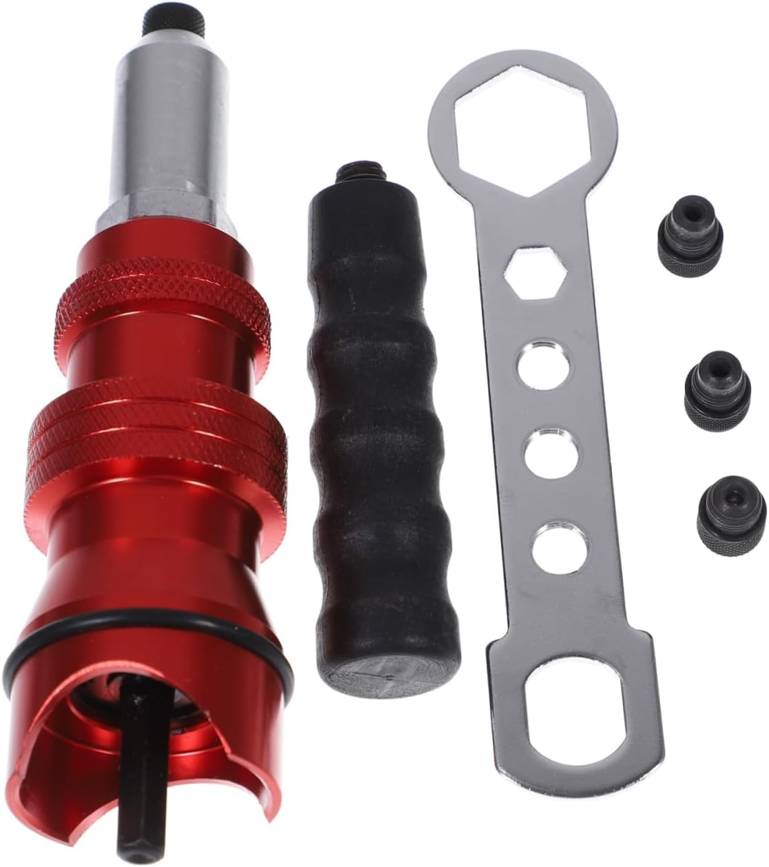 PRETYZOOM 1Set Electric Rivet Tool Connector Head Adapter Aluminum Alloy for Cordless Rivet Insert Nut Tools Upgrade Version for Automatic Riveting Applications