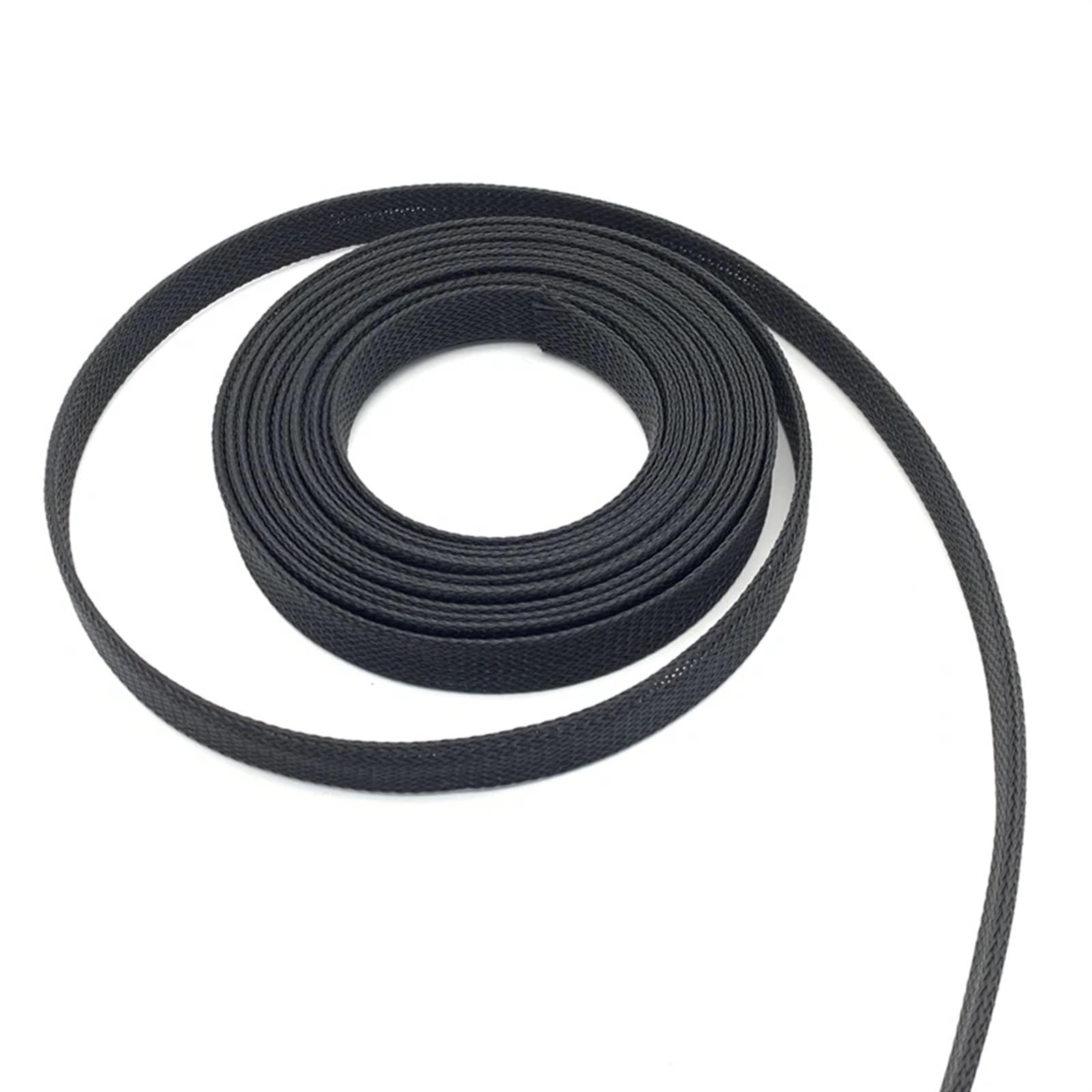 copri cavi elettrici Guaina for cavo da 5/10 metri, copertura espandibile, isolamento, guaina in nylon intrecciato, avvolgimento del filo nero for TV Computer Office Home Car(40mm,10m)
