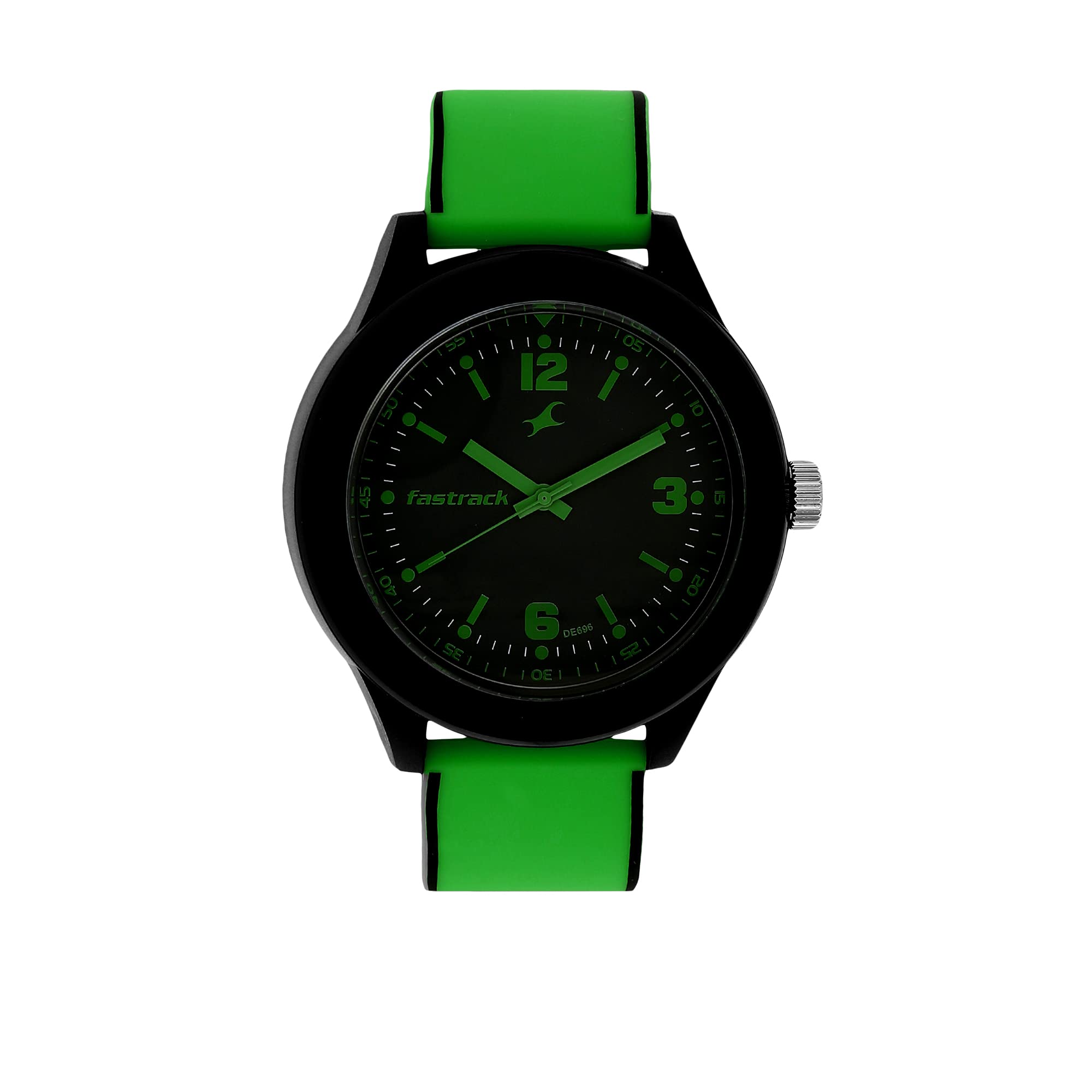 Fastrack Silicone Tees Analog Black Dial Unisex Green Strap Watch - Ng38003Pp06C / Ng38003Pp06C (B00SWJ5KTW) Amazon Price History, Amazon Price Tracker