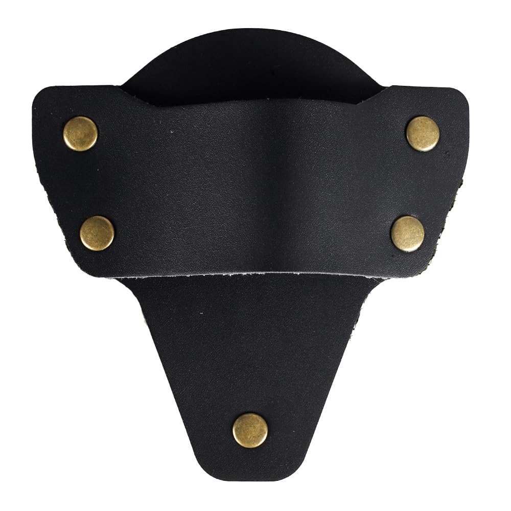 Bdkmms Black Flashlight Holster, Leather Flashlight Holder Vertically/Tilted For Duty Belt Tool Belts