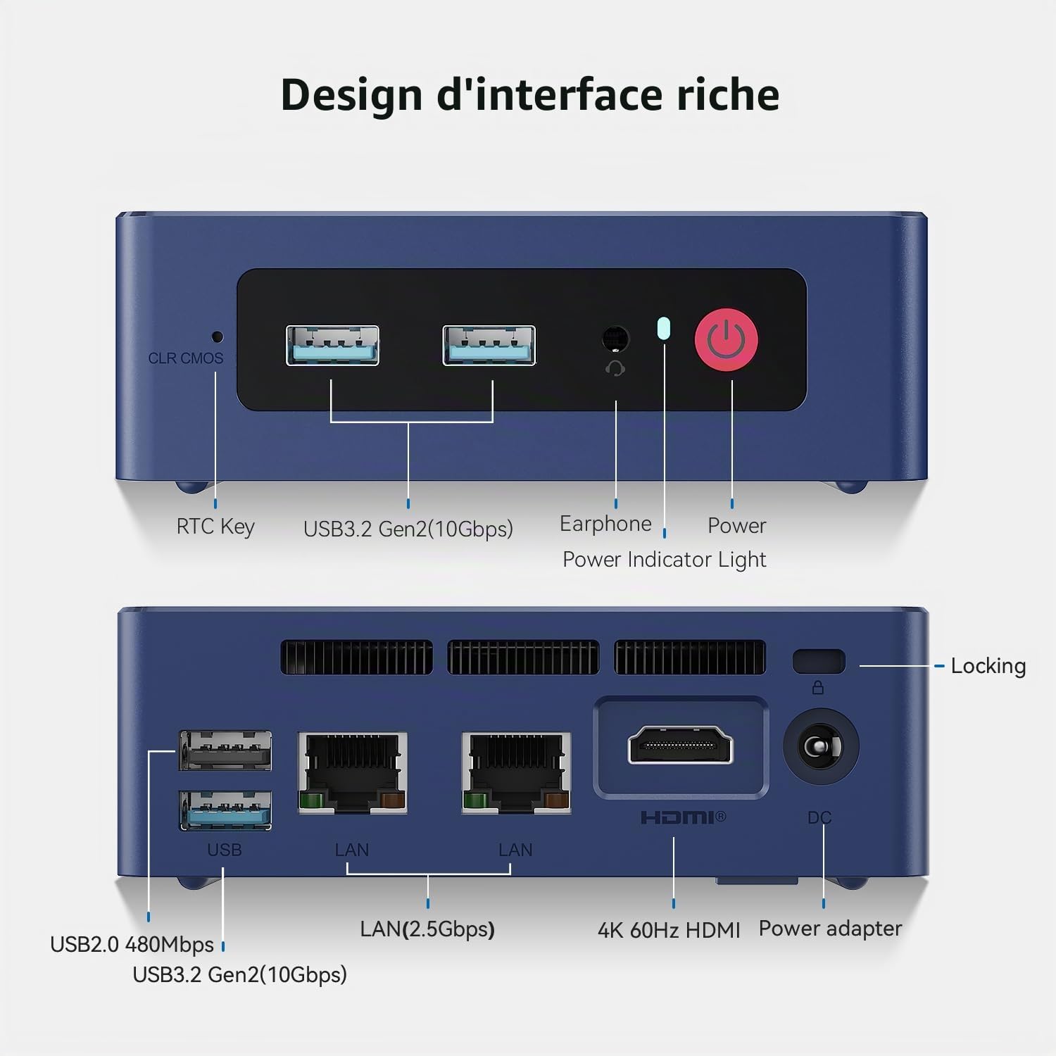 Beelink Mini S13 Office Mini PC, Intel Twin Lake N150 Processor. 16GB DDR4 500G SSD, HDMI((Max 4K 60Hz)/ WiFi 6, BT5.2/USB3.2 /Dual LAN 2.5G, Mini Desktop Computer