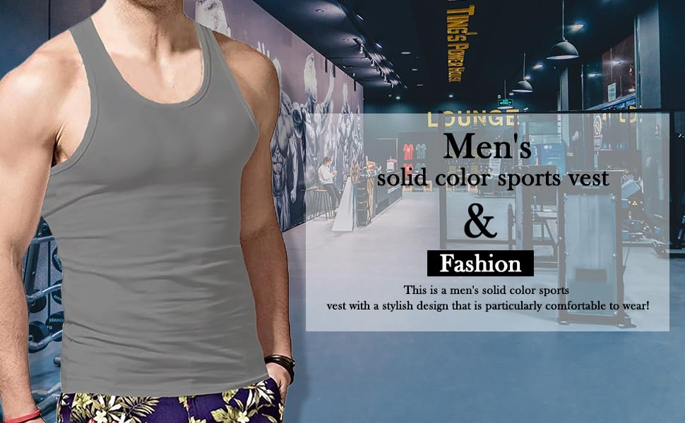 Men's Workout Tank Tops Lightweight Sleeveless Ribbed Shirts Summer Gym Sport Bodybuilding Muscle Tee Shirt 20254