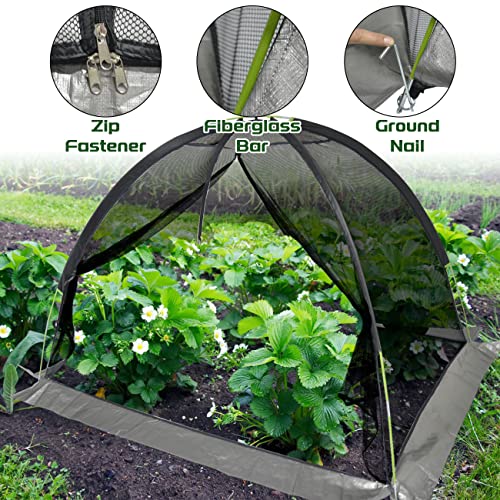 Pond Net Covers Dome For Outdoor Ponds Garden Winter Cover With Zipper & Stakes, Premium Nylon Material Fish Pond Leaf Netting Cover Dome Net #TOP1