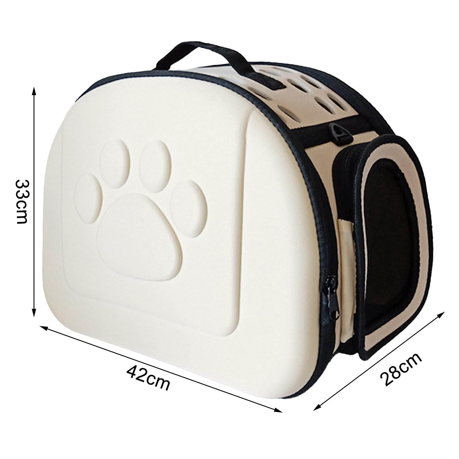 Generic Bolsa de Transporte de Mascotas, Mano de Obra Impermeable Portátil Resistente a Impermeable Resistente a Improvisación Portátil a Improvisación Al Agua, con Correa para la (Sin Patrón