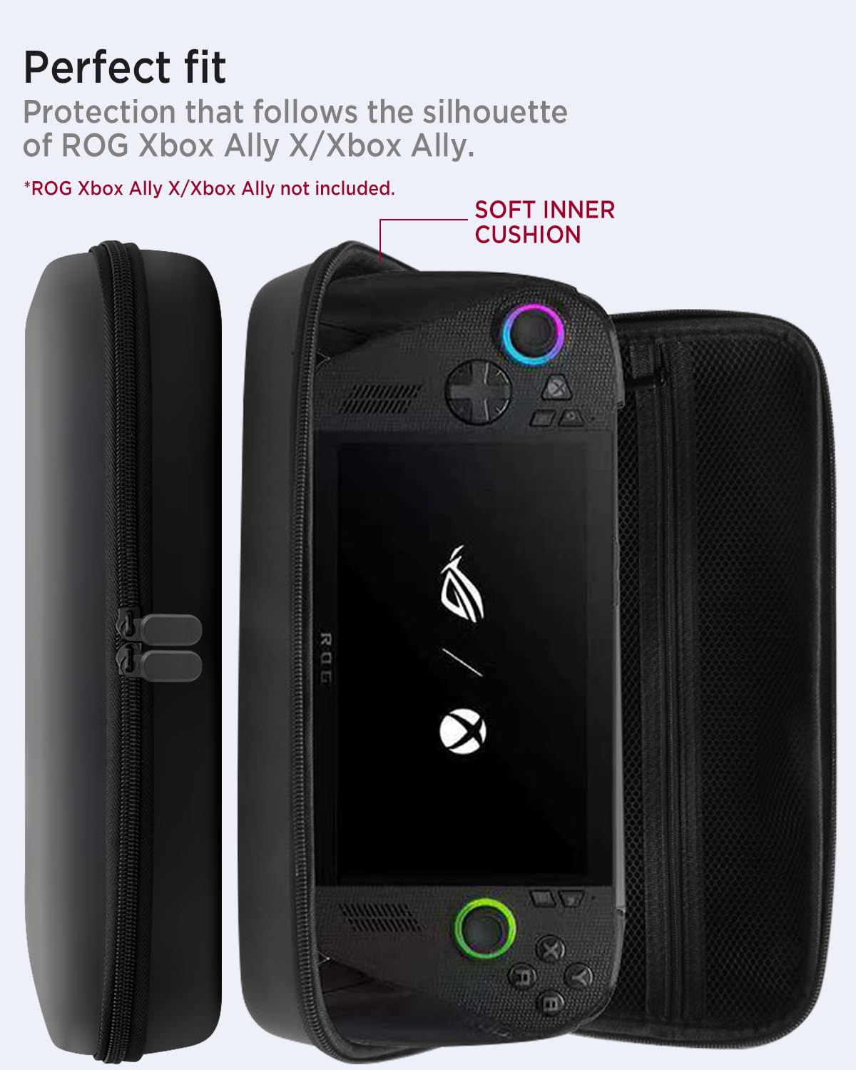 Miimall Custodia Protettiva per ROG Xbox Ally X, Cover Shockproof in Pelle PU, Nero
