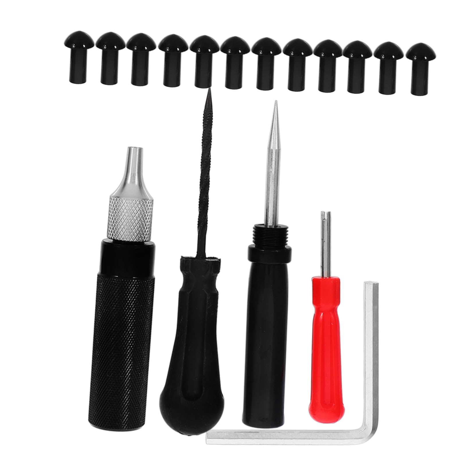 MUCKLILY Motorbike Accessory Car Repair Tools Easy to Use Tire Repair Kit for Motorcycle