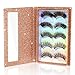 2 Packs 5 Pairs Eyelash Book Empty False Lash Storage Book Box Glitter False Eyelash Storage Case Container Makeup Display Lash Holder Portable Travel Catalog for Women, Rose Gold