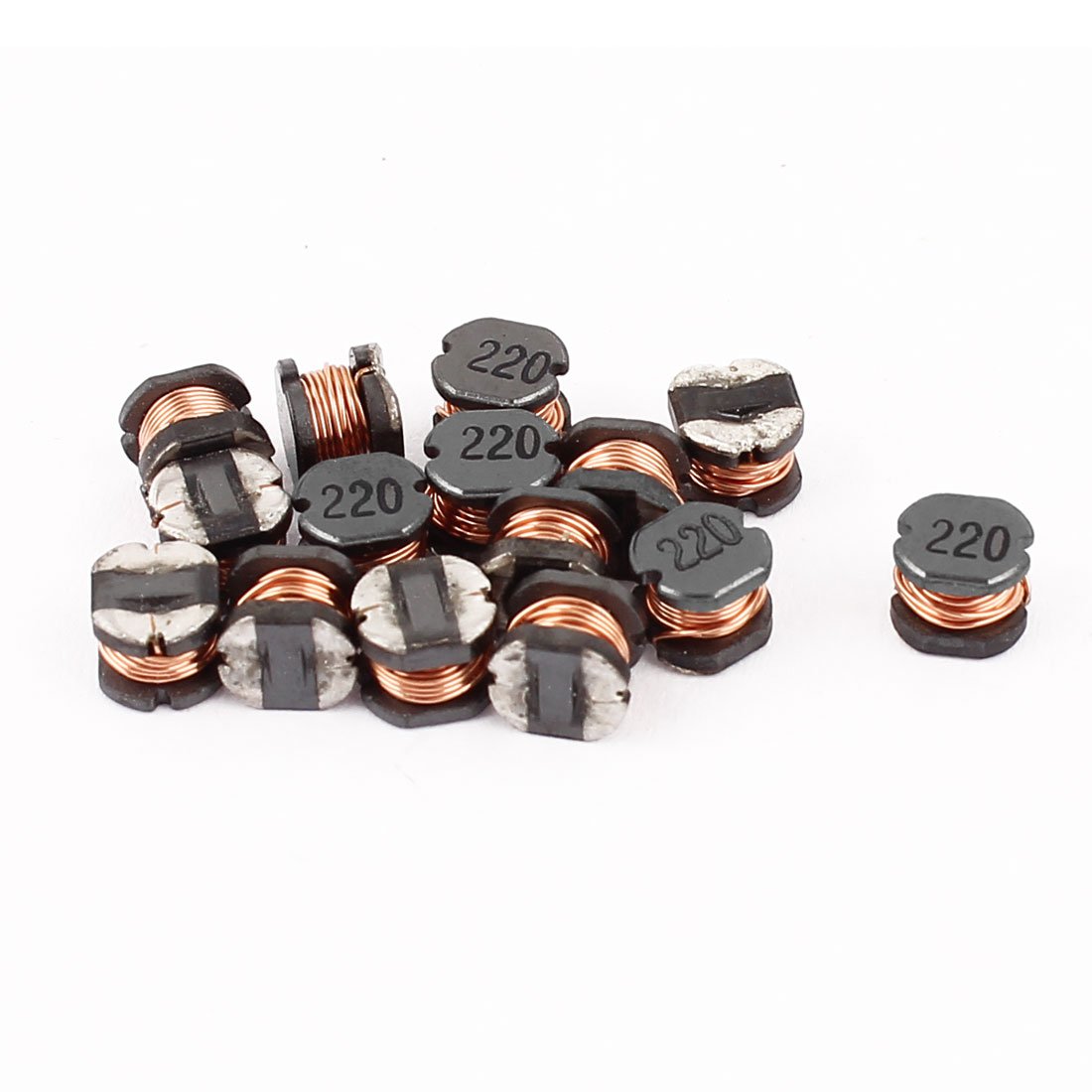 Aexit 15pcs SMD Passive Components SMT Surface Mount Power Inductor 22uH 220 Inductors 5x5x4mm DIY
