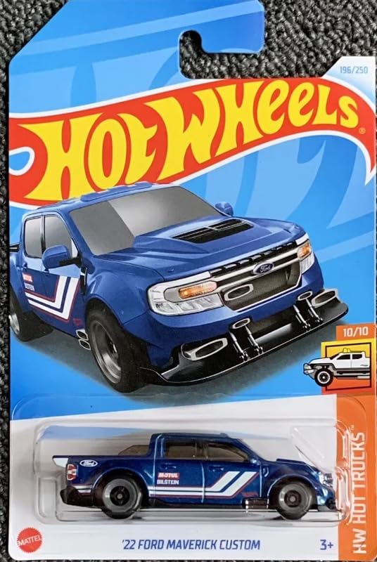Image of Hot Wheels 1:64 22 Ford Maverick Custom HW Hot Trucks 3 Years & Above (Blue)