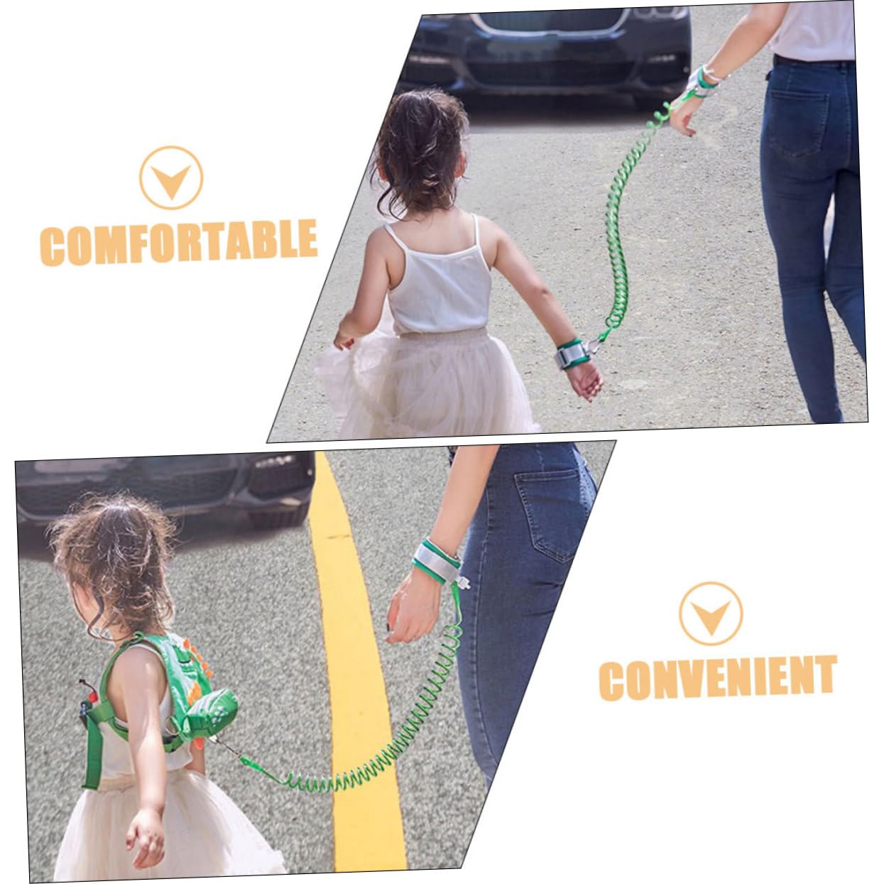 HEMOTON 1set Boy Girl Safety -Lost Wrist Link Dinosaur Design Boy Girl Leash Leash for Boy Girl Walking Assistant for Boys Girls Comfortable Secure for Outdoor Use