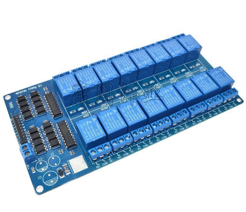 Minh NAM Tool Part for 1PCS 16-Channel 5V Relay Shield Module with Optocoupler for L