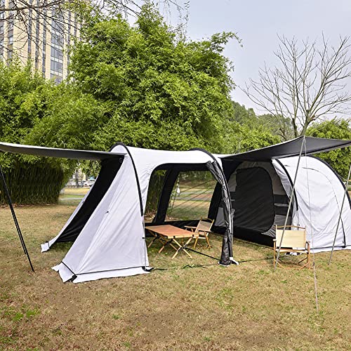 Carpa túnel familiar para 5-8 personas blanca miniatura 2