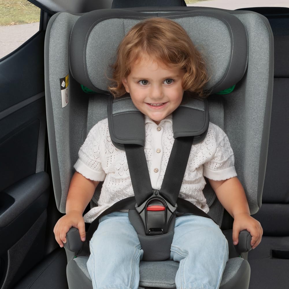 Foppapedretti Progress I-Size, seggiolino auto per bambini da 76 a 150 cm di altezza, 15mesi-12 anni, conforme ECE R129, Carbon
