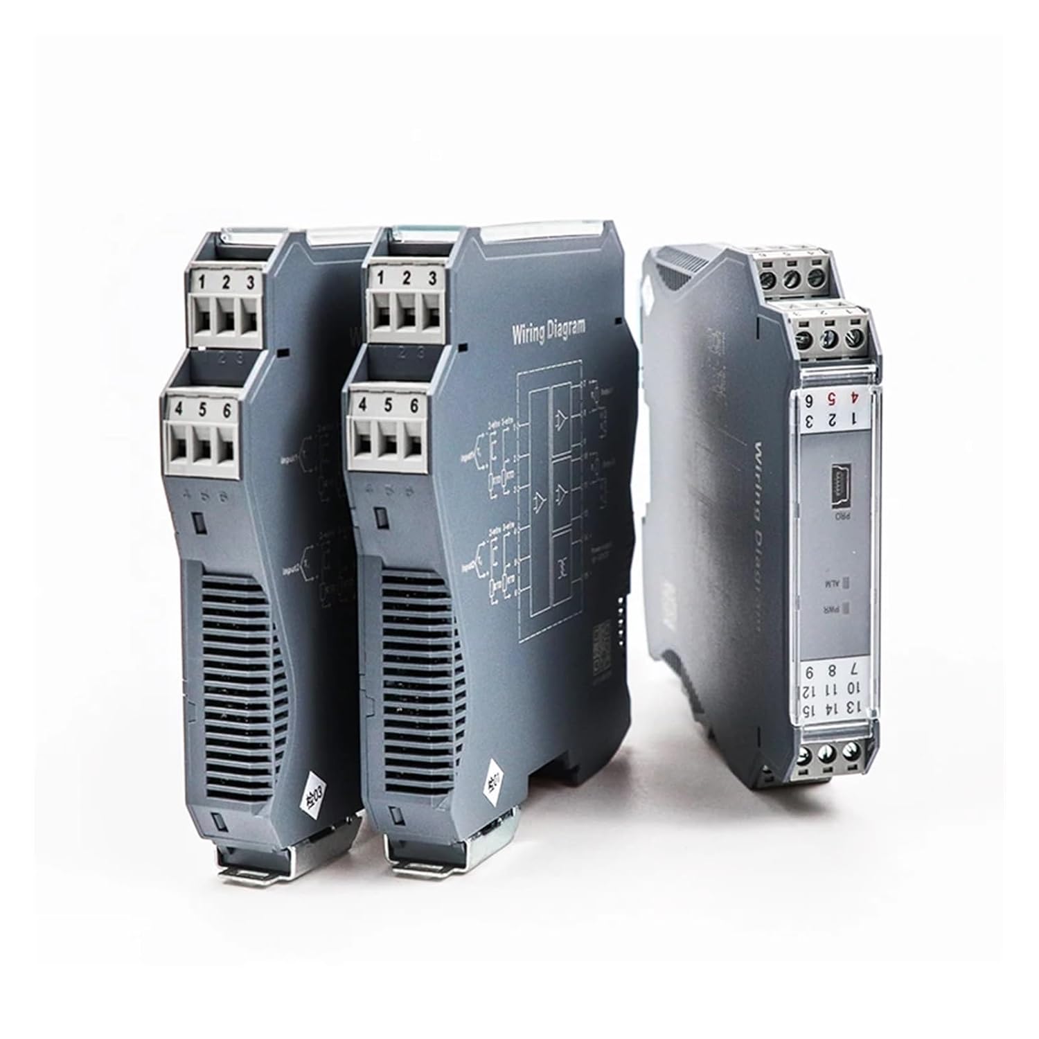 Analog Signal Isolator High Signal Isolator Transmitter 4-20mA PLC Input Conditioner 24VDC(1 in 1 Out,Output 0-20MA_Power 18-32VDC_Input 1-5V)