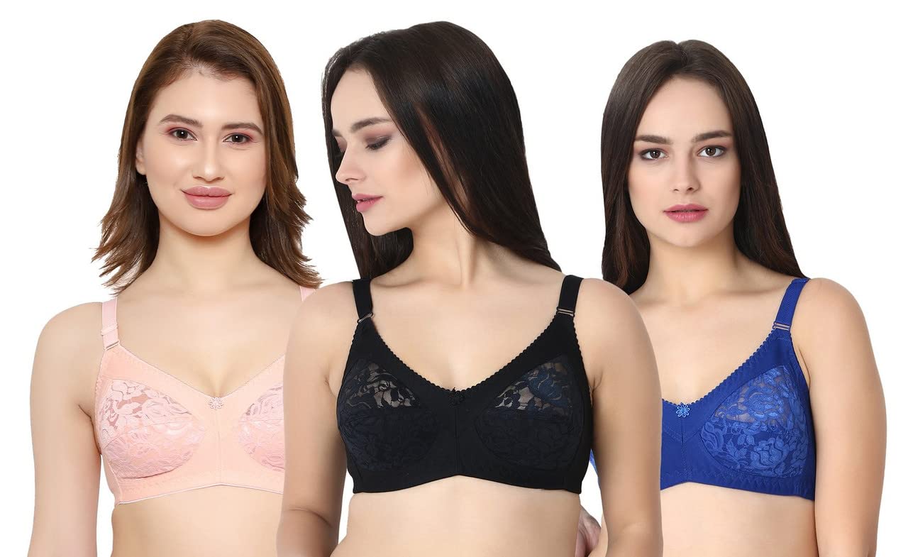 Women Net Non-Padded Wire Free Regular Bra-image-32