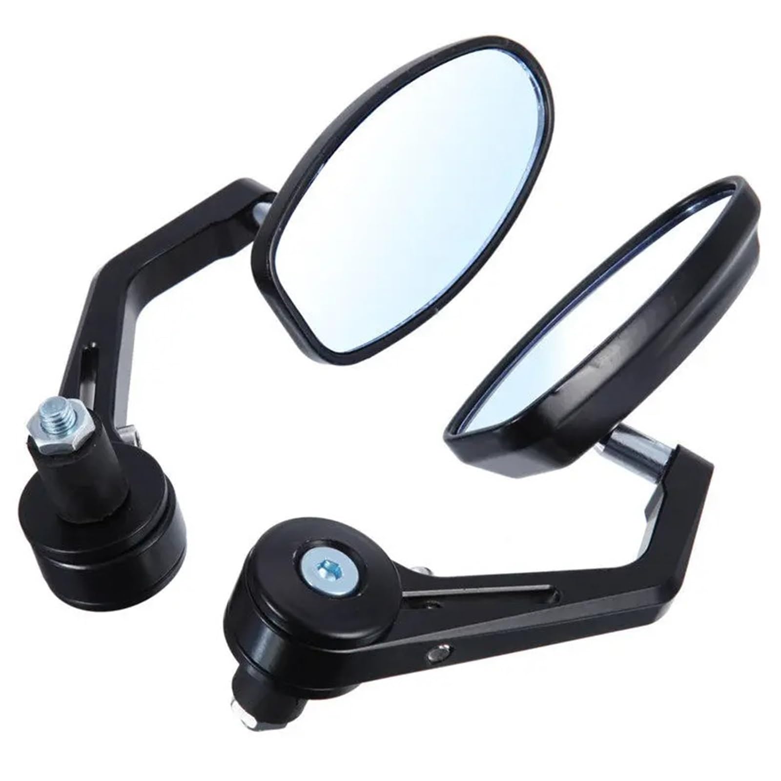 Retrovisor manillar scooter Espejos Retrovisores Laterales Con Extremo De Barra Mango 7/8 "para Bobber, Motocicleta Universal