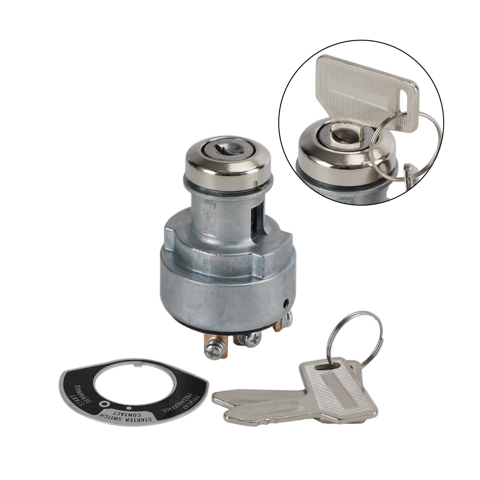 Topteng Interrupteur d'allumage 933110-00200 933110-00100 pour Yanmar 3TNV76 3TNV76-NBK 3TNE74 3TNE74-G1A, pour Yanmar Excavator C50R C60R C80R B08-3