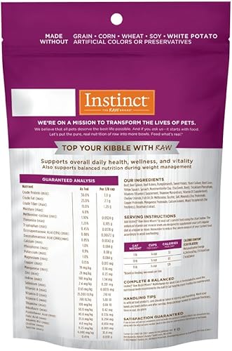Miniatura 2 de Instinct Raw Boost - Mezcladores de alimentos para gatos liofilizados con ingredientes funcionales, sin granos, carne de res real, multivitamínico