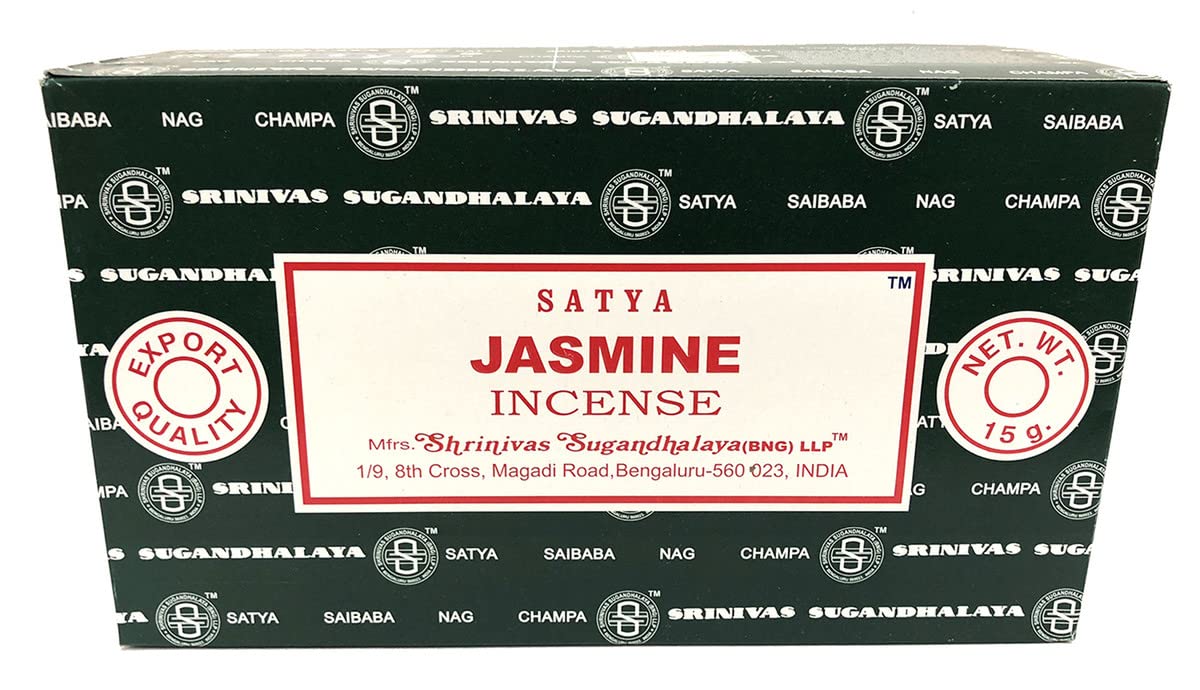 Sai Baba Nag Champa Jasmine 15 gram Packet, 1 Box of 12 Packets
