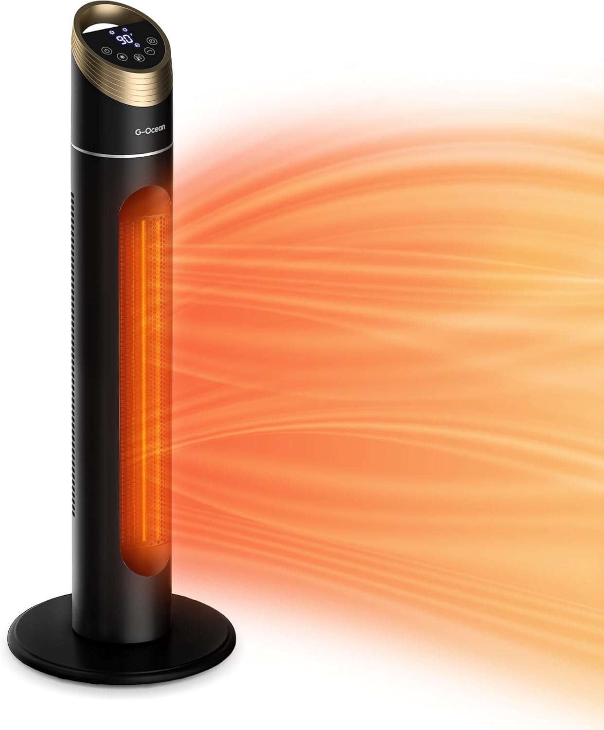 Calefactor Eléctrico Portátil PTC 1500W 120V con Termostato y Control Remoto