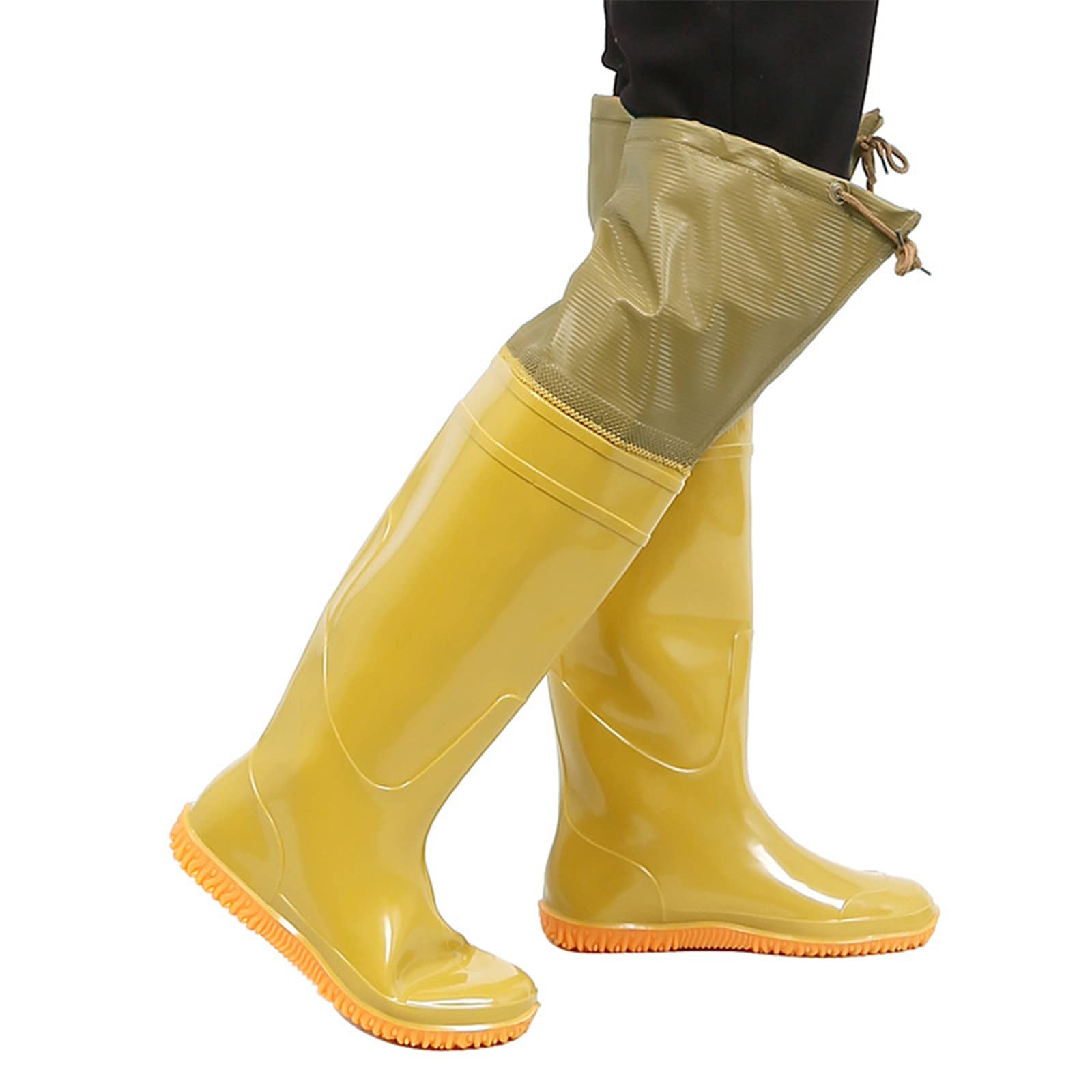 Pantalon Cuissardes Pêche 60 Cm - PVC Souple Imperméable - Semelle Antidérapante - Taille 36 à 45