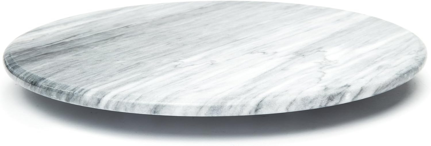 Fox Run 3840 Marble Lazy Susan, White