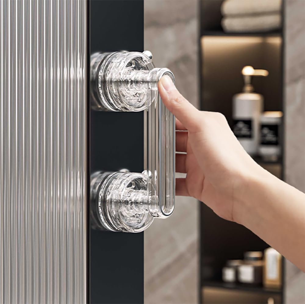 Asas sin costuras y manijas grandes de cristal para ventanas y armarios