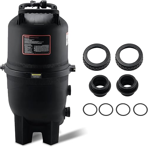 Miniatura 9 de VEVOR Depósito de filtro de piscina Pro 2025 y elemento para piscinas sobre el suelo y enterradas, sistema limpiador grande de 520-525 pies