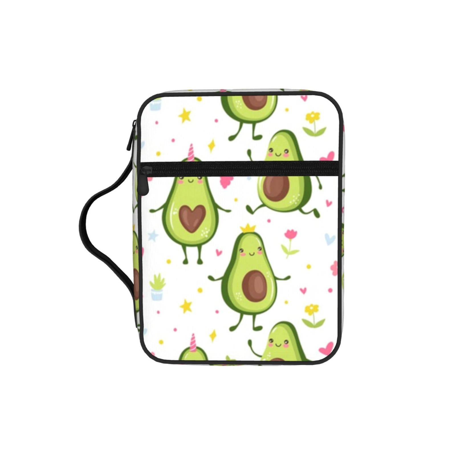 Cartoon Pears Bible Cover Case Waterproof Bible Bag With Handle Organizer Storage Book Cover For Bible Study
