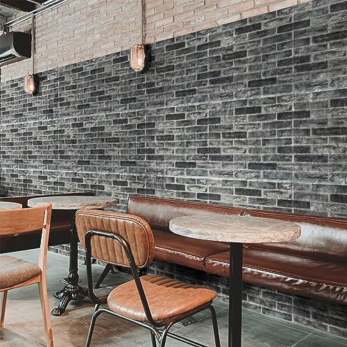 Art3d 52.5 Square Feet (Pack of 10) Wall Panel Brick, Gray by Art3d - Image 3