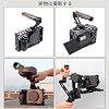 SIUTATDSH Camera Cage, Compatible with Sony FX30 FX3 Camera Cage, Ultra Extendable, Built-in Cold Shoe Mount, Arca Standard Plate