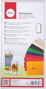 Rayher Decorative wax, 20 x 10 cm, Multicolor