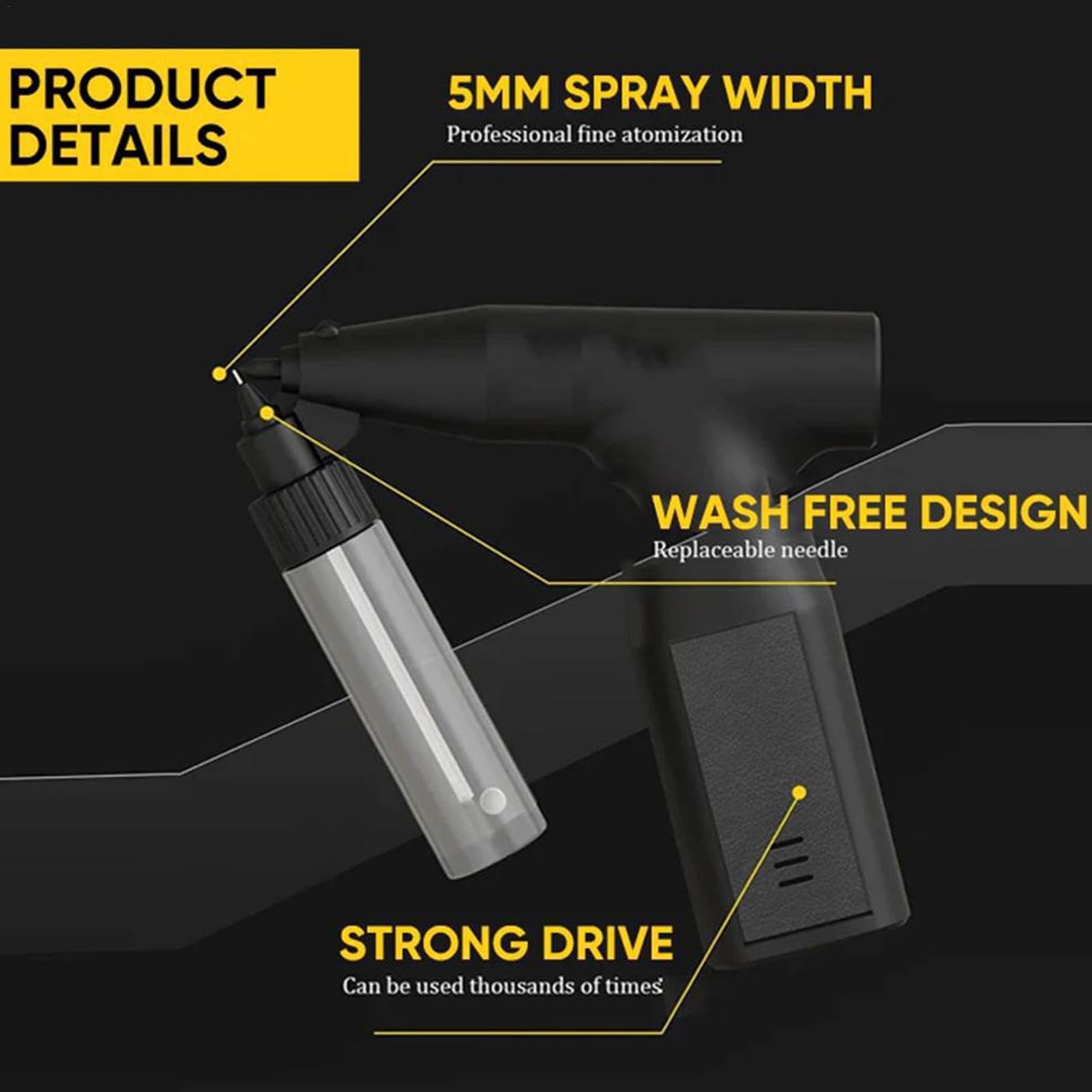 Pistola De Pintura Eléctrica Máquina De Pintura Inalámbrica | Herramienta Para Pintar Recargable Para Casa Interior Muebles Valla Techo Automotriz Gabinete Jardín Retoque