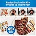 Ninja OP302 Foodi 9-in-1 Pressure, Broil, Dehydrate, Slow Cooker, Air Fryer, and More, with 6.5 Quart Capacity and 45 Recipe Book, and a High Gloss Finish